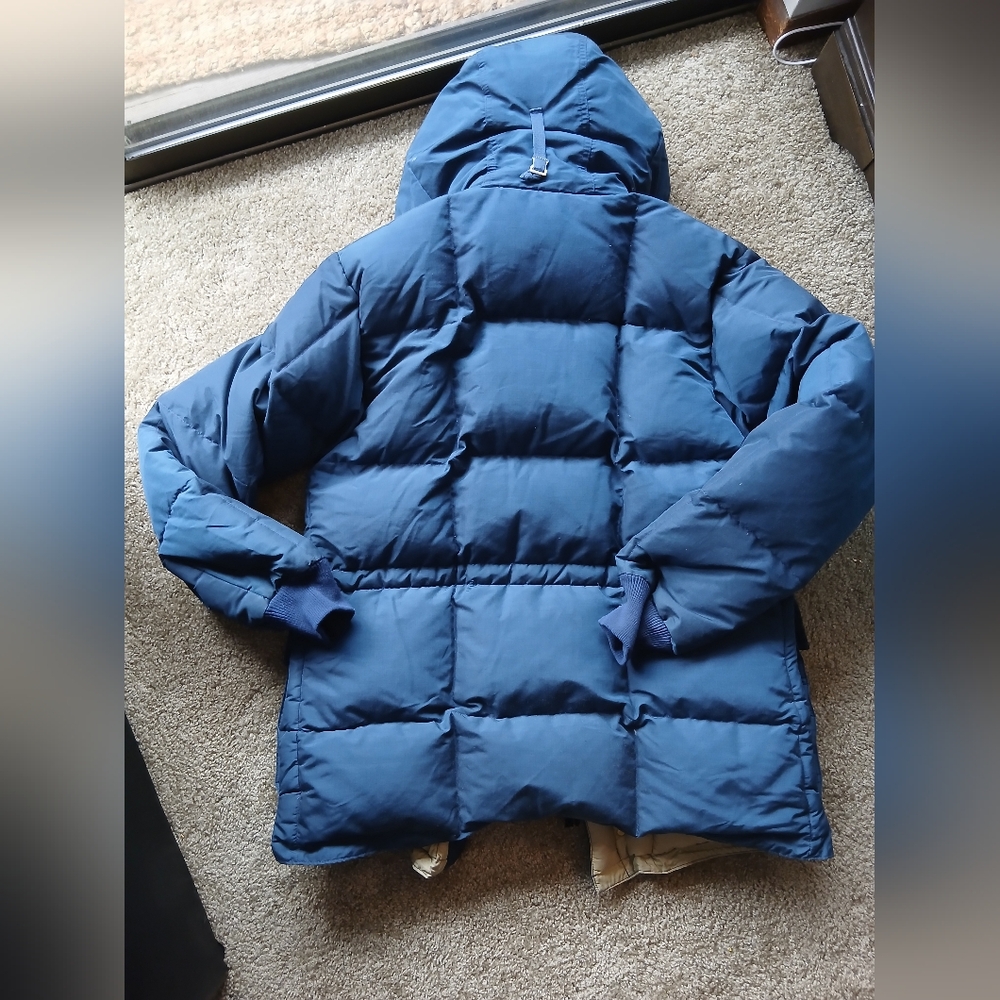 Vintage Eddie Bauer Navy Blue Goose Down Puffer Jacket - Picture 6 of 7